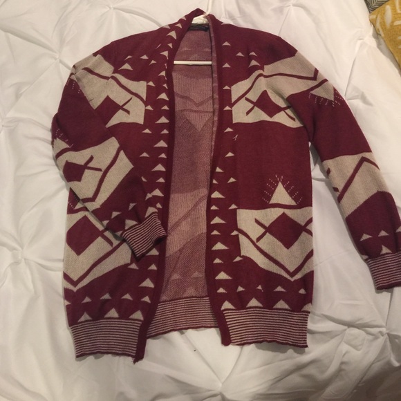 Tribal print cardigan