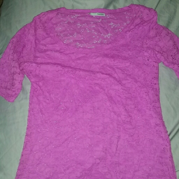 Bright purple shirt