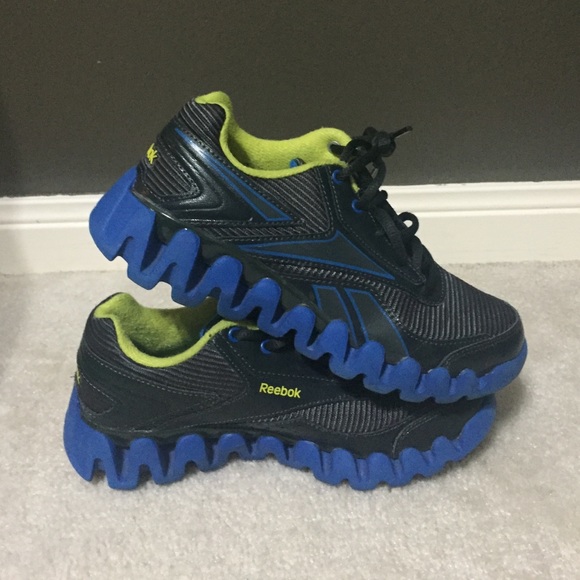 Gray/Blue/Green Boys Reebok Athletic Shoes