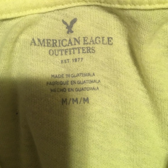 Bright yellow cutoff shirt - Picture 2 of 2