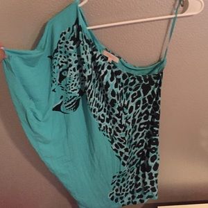 Leopard One Shoulder dress