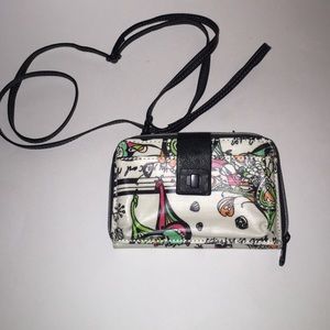 Sakroots Crossbody/Wristelt with cell phone pouch