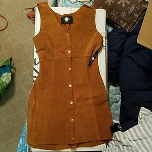 Nasty gal suede dress xs