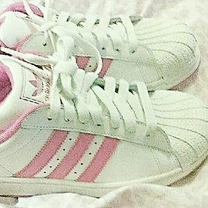 Adidas hardshell size 6.5 youths Hot Pink & white