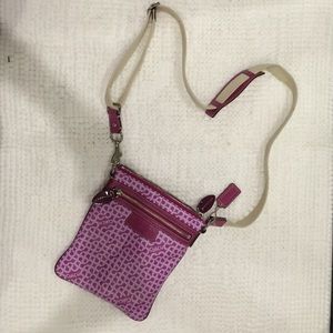 Purple Coach bag