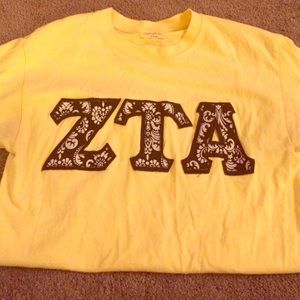 ZTA letter shirt