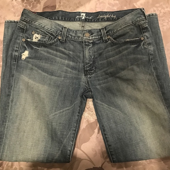 7 for All Mankind Faded Denim