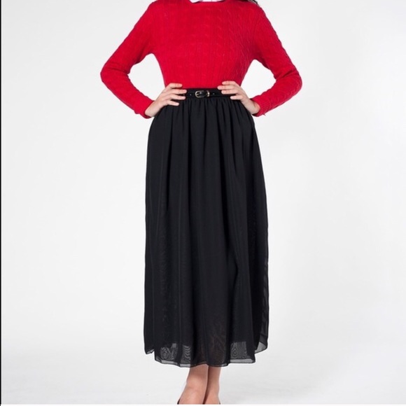 Double Layer Chiffon Maxi skirt XS/S