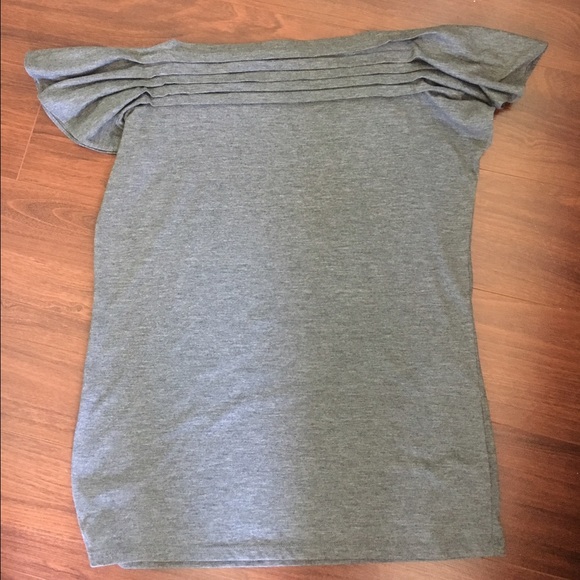 Pleated t shirt blouse