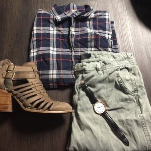 J crew plaid button down