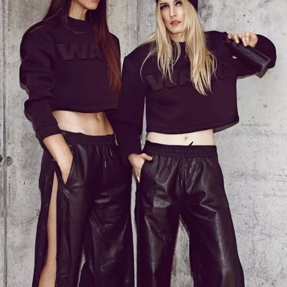 Alexander Wang crop top sweatshirt NWT Size M