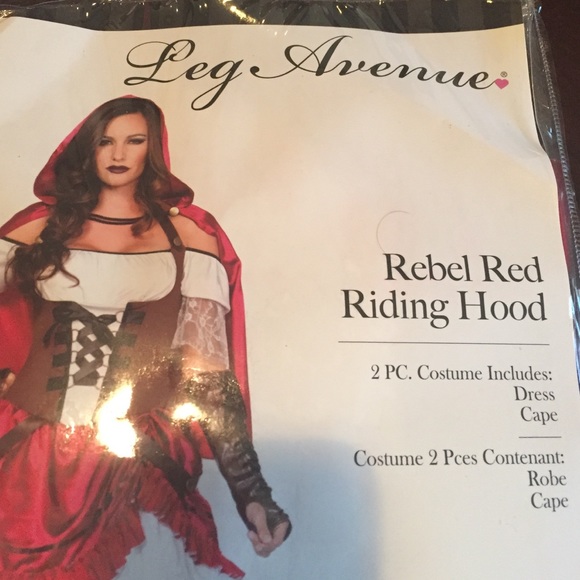Halloween costume Leg Ave Rebel Red Riding Hood - Picture 2 of 4