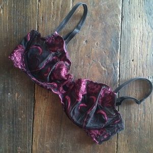 Victoria's Secret Sheer Embroidered Demi Bra