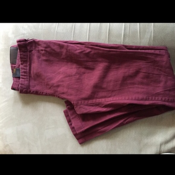 Burgundy Jeans