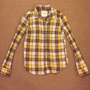 Yellow plaid shirt *WILL BE DONATED BY 10/31*