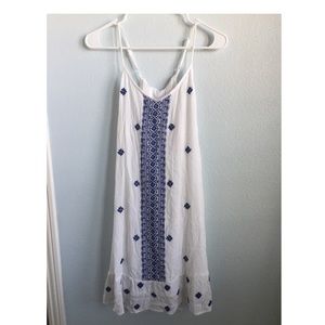 Casual White Lace Back Dress