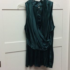 Moving!, Silk drape front peplum blouse