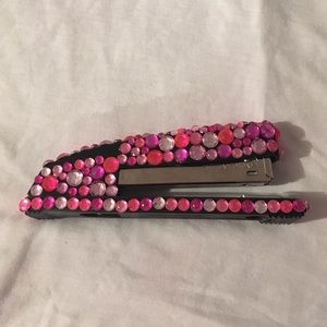 Pink blinged out stapler
