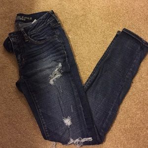 Holy American eagle jeans