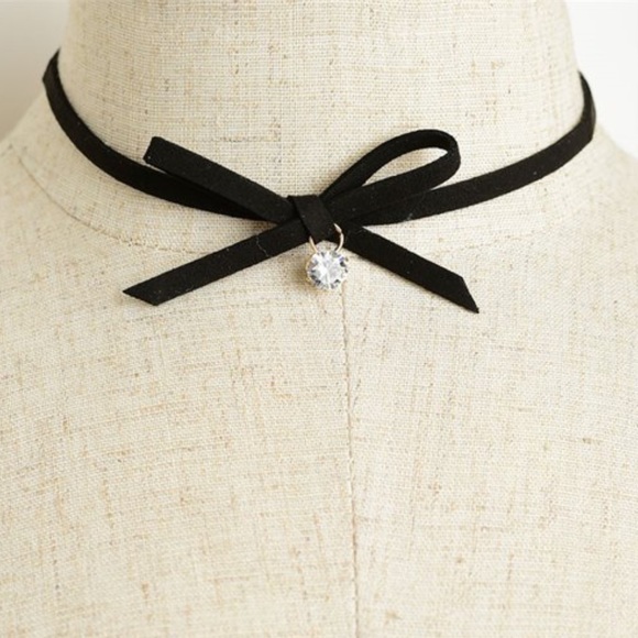 NEW Bow Chocker Necklace - Picture 1 of 1