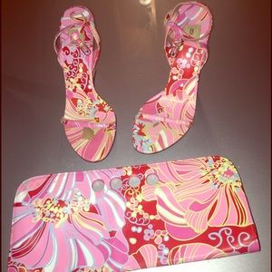 Shoes and purse matching set!  Shoe is size 9.