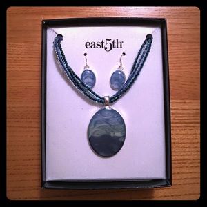 Matching necklace and earring set