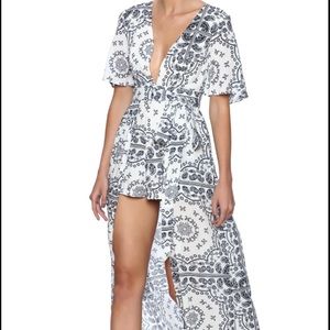 Maxi romper high low dress