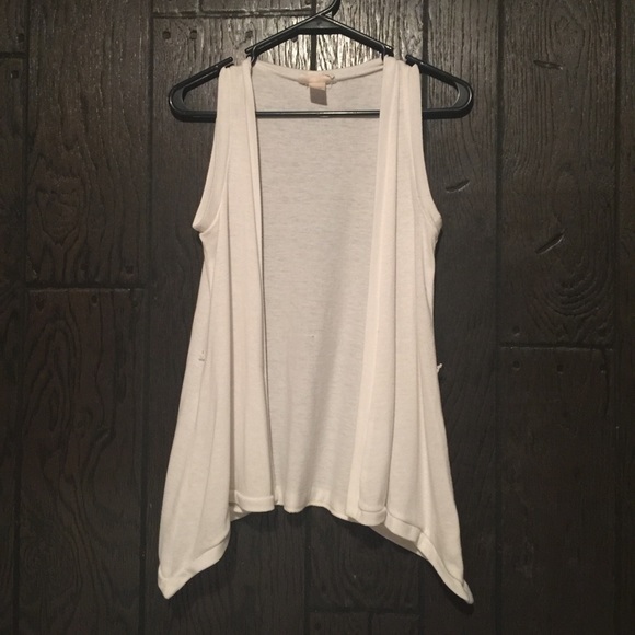 Off White sleeveless cardigan