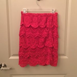 Red Urban Outfitters Lace skirt