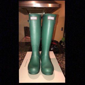 Hunter Rainboots Green
