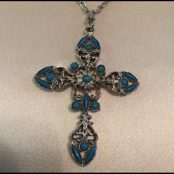 Vintage cross necklace