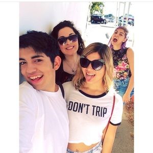 "Don't Trip" cropped top