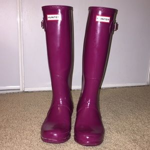 Violet Original Gloss Hunter Boots
