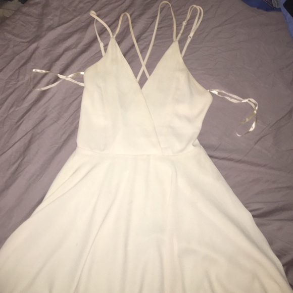 Urban outfitters creme strappy dress