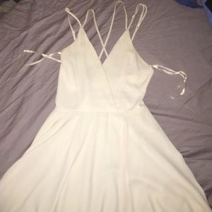 Urban outfitters creme strappy dress