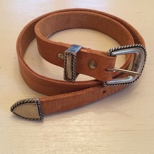 Vintage western leather belt