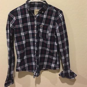 Cute plaid Hollis tee button up