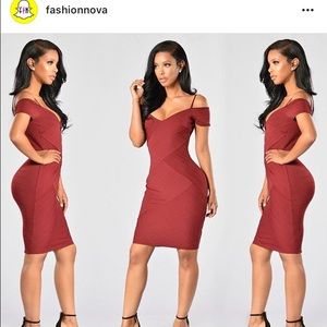 Fashion nova red bodycon dress!