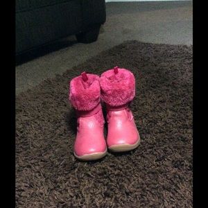 Pink Oshkosh infant boots