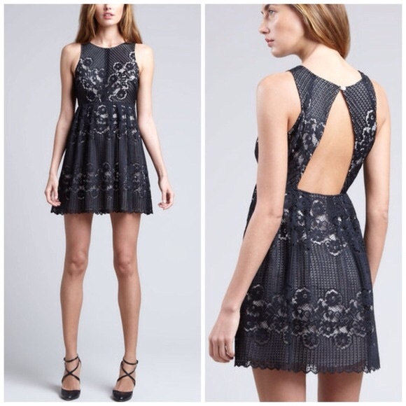 Free People Rocco Cutout Lace Dress - Size 0