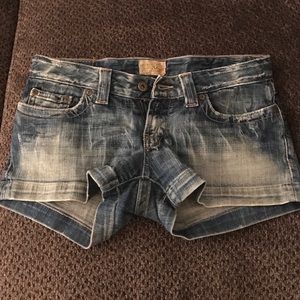 Denim shorts