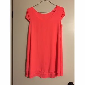 Bright Pink t-shirt dress