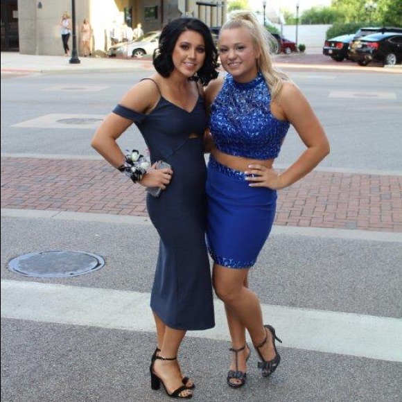 Royal Blue Mori Lee Homecoming Dress