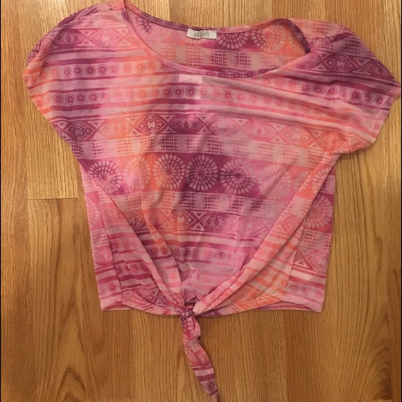 Delays Aztec Print Pink Shirt