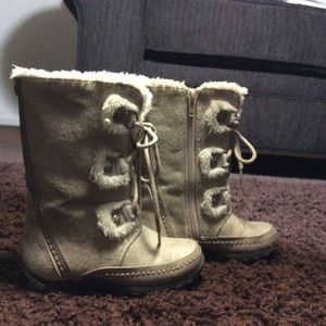 Light tan/gray Nine West toddler boots!