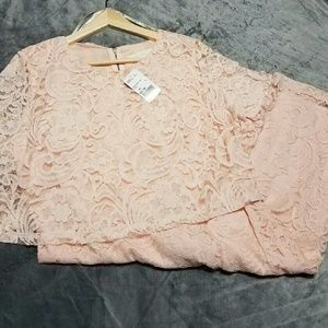 Forever 21 Floral Lace Layered Dress