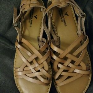 American Eagle leather sandals tan 8 TJ Maxx