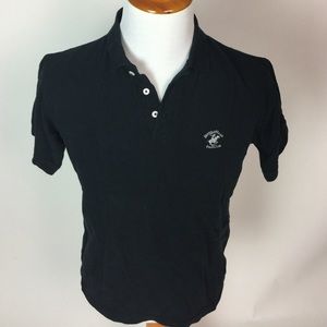 Men Medium Black Polo Shirt