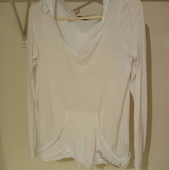 A/X white see thru hoodie