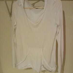 A/X white see thru hoodie